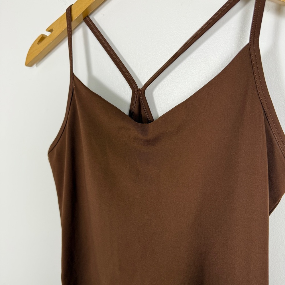 🤎 Girlfriend Collective Barre Unitard – Earth Size M Like New Recycled Material - Picture 4 of 7